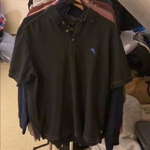Tommy Bahama Black Polo Shirt. Size Medium.